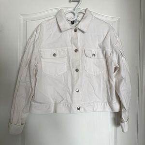 White denim jacket